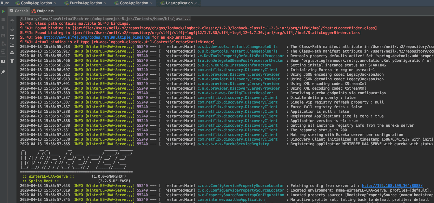 Class path contains multiple SLF4J bindings