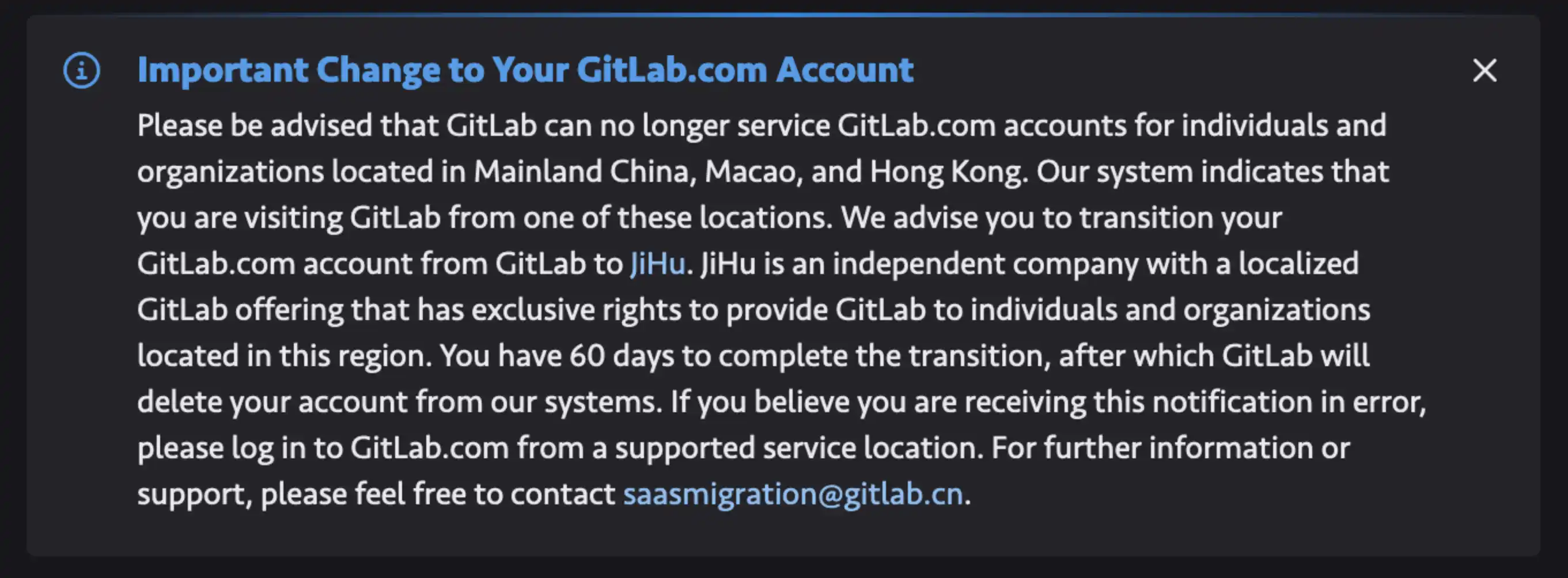 Important Change to Your GitLab.com Account